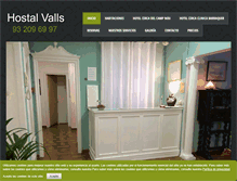 Tablet Screenshot of hostalvalls.com